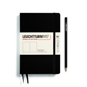 L NOTEBOOK HC B6+ PAPERBACK PLAIN BLACK 219p