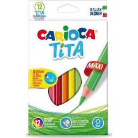 Carioca Tita Maxi Ξυλομπογιές Σετ 12 χρώματα