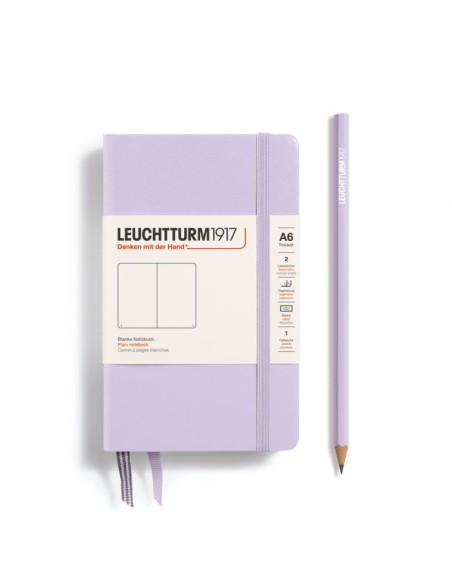 L NOTEBOOK HC A6 POCKET PLAIN LILAC 187p