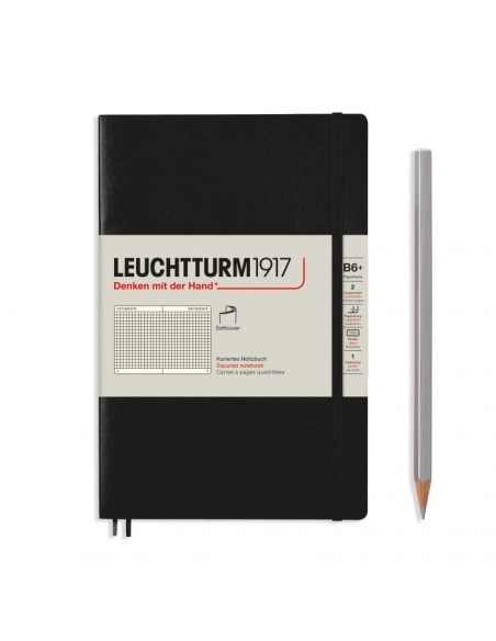 L NOTEBOOK SC B6+ PAPERBACK RULED BLACK 123p