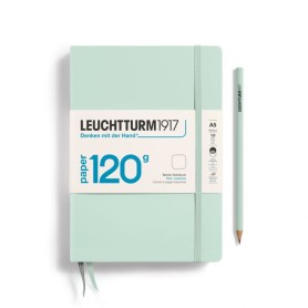 L EDITION 120G A5 MED PLAIN MINT GREEN 203p