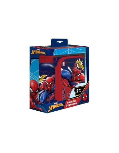 Spiderman Σετ Δοχείο Φαγητού PP Πλαστικό 800Ml...