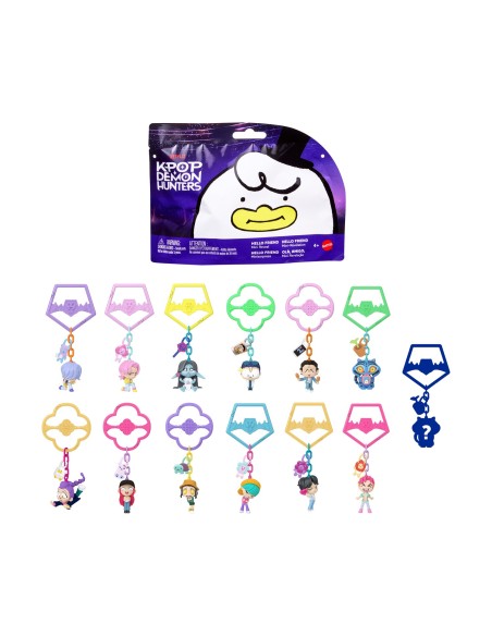 Mattel K-POP Demon Hunters: Hello Friend - Mini Collectible Keychain Figure (Blind Bag) (JRN57)