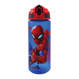 Gim Παγούρι Πλαστικό με Καλαμάκι Spiderman 600ml