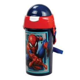 Παγούρι πλαστικό Gim FD Spiderman με καλαμάκι 500ml