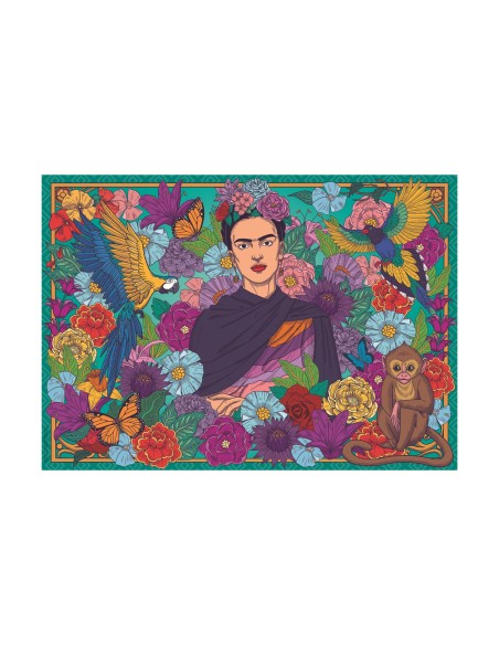Ravensburger Puzzle: Frida Khalo's Pradise - Parrot, Monkey and Blooms (1000pcs) (12001475)