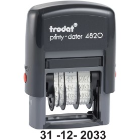 ΣΦΡΑΓΙΔΑ TRODAT PRINTY ΗΜΕΡΟΜΗΝΙΑΣ ΣΚΕΤΗ 4mm