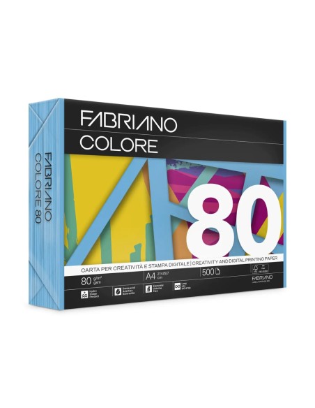 ΧΑΡΤΙ ΦΩΤΟΤΥΠΙΚΟ FABRIANO COLORE Α4 80gr AZZURRO (500φ)