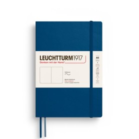 L NOTEBOOK SC A5 MED PLAIN INDIGO 123p