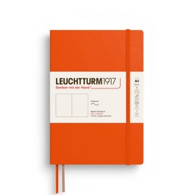L NOTEBOOK SC A5 MED PLAIN PUMPKIN 123p