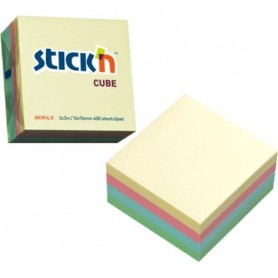 Αυτοκόλλητα Χαρτάκια Χρωματιστά Neon 76x76mm 400Φ STICK'N