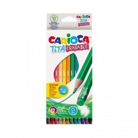 Carioca Tita Erasable Ξυλομπογιές Σετ 12 χρώματα