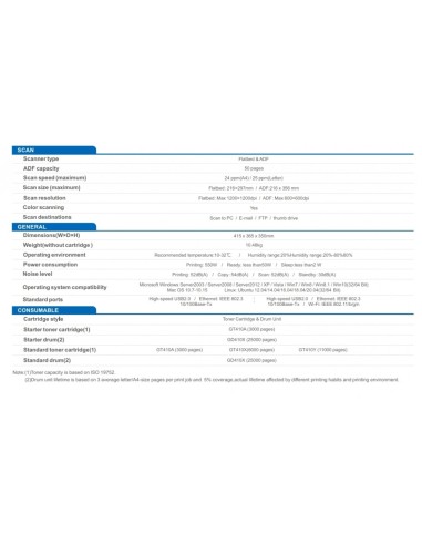 G&G M4100DW LASER PRINTER MULTIFUNCTION