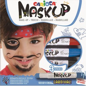 Βαφές Προσώπου 3τεμ Carioca Maskup Carnival...