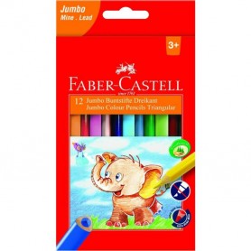 Faber-Castell Jumbo Ξυλομπογιές Σετ 12 χρώματα