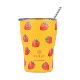 Estia Coffee Mug 350ml Save The Aegean Berry Bright