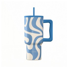 Estia Straw Tumbler XL StA 900ml Ocean Waves 2