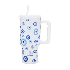 Κούπα Θερμός Με Λαβή   Καλαμάκι 900ml Estia Save The...