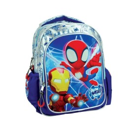 Gim Spidey Σχολική Τσάντα Πλάτης Νηπιαγωγείου Μπλε