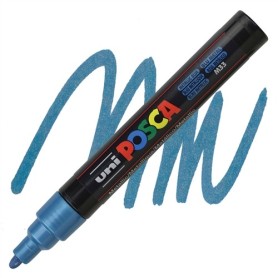 Posca PC-5M Μαρκαδόροι Σχεδίου Μπλε 2.5mm Σετ 6τμχ