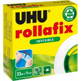 UHU - Σελοτέιπ Rollafix Invisible Box 19mm x 33m