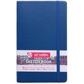 Σημειωματάριο Δεμένο 13x21 Λευκό Sketchbook Lake Blue