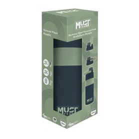Must Team Θερμος 500ml Ανοξειδωτο Μαύρο λαδί 2