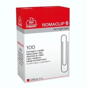 Συνδετήρες Romaclip No 6 60mm 100τμχ