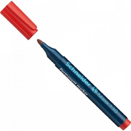 Μαρκαδόρος Κόκκινος Schneider με στρογγυλή μύτη (1 - 3 mm)