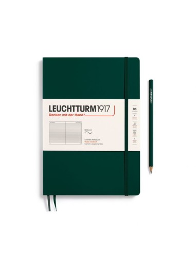 L NOTEBOOK SC B5 COMPO RULED FOREST GREEN 123p
