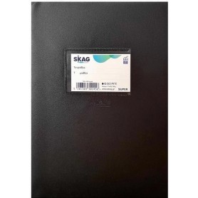 Skag Τετράδιο Ριγέ Β5 50 Φύλλων Super Διεθνές P.p Μαύρο