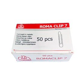 Συνδετήρες Romaclip No7 78mm 50τμχ